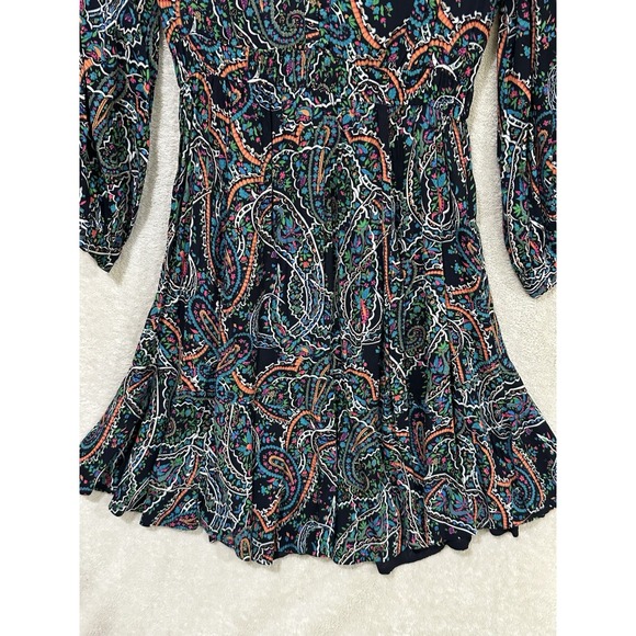 Anthropologie Maeve Womens Multicolor Maplewood Paisley Long Sleeve Dress Size S - Picture 4 of 11